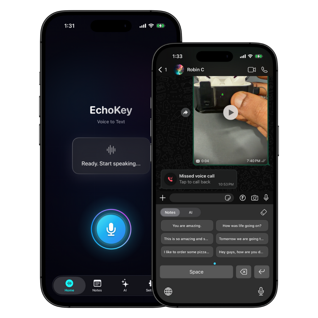 Voice to Text Transcription